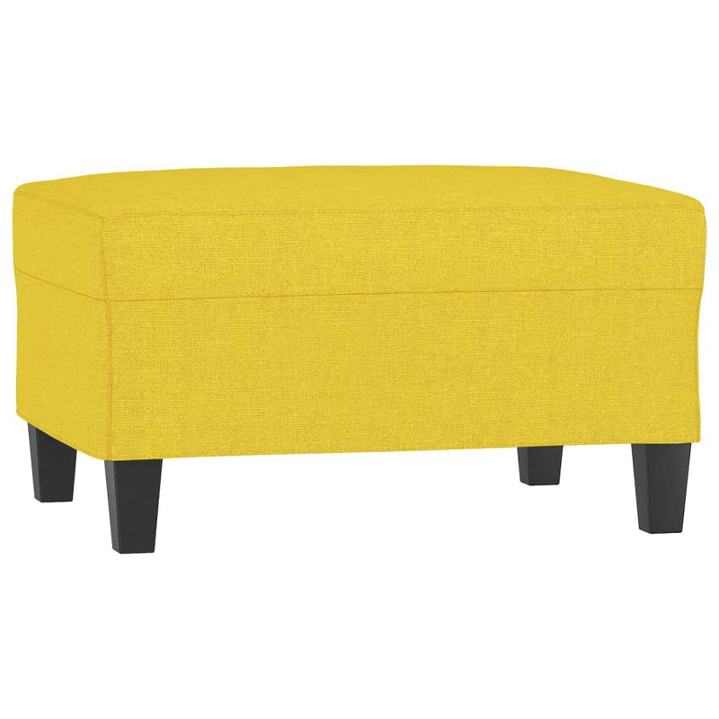 vidaXL világossárga szövet lábzsámoly 70x55x41 cm