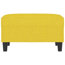 vidaXL világossárga szövet lábzsámoly 70x55x41 cm