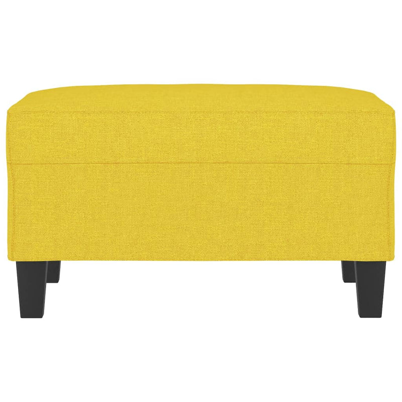 vidaXL világossárga szövet lábzsámoly 70x55x41 cm