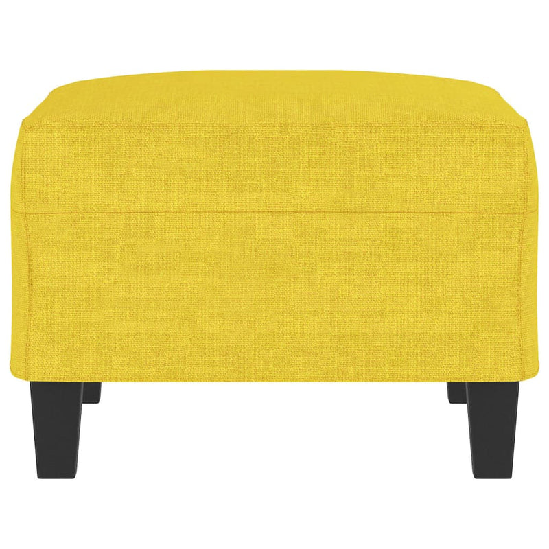 vidaXL világossárga szövet lábzsámoly 70x55x41 cm