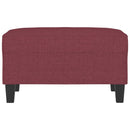 vidaXL bordó szövet lábzsámoly 70x55x41 cm