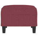 vidaXL bordó szövet lábzsámoly 70x55x41 cm
