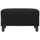 vidaXL fekete műbőr lábzsámoly 70x55x41 cm