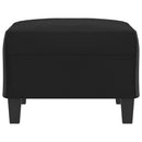 vidaXL fekete műbőr lábzsámoly 70x55x41 cm