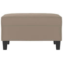 vidaXL tópszínű mikroszálas szövet lábzsámoly 70 x 55 x 41 cm