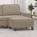 vidaXL tópszínű mikroszálas szövet lábzsámoly 70 x 55 x 41 cm