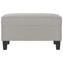 vidaXL világosszürke mikroszálas szövet lábzsámoly 70 x 55 x 41 cm