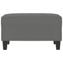 vidaXL sötétszürke mikroszálas szövet lábzsámoly 70 x 55 x 41 cm