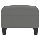 vidaXL sötétszürke mikroszálas szövet lábzsámoly 70 x 55 x 41 cm