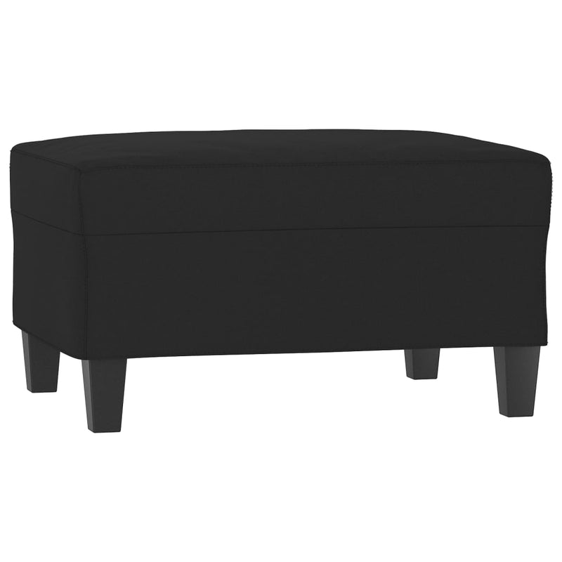 vidaXL fekete mikroszálas szövet lábzsámoly 70 x 55 x 41 cm