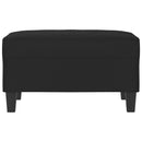 vidaXL fekete mikroszálas szövet lábzsámoly 70 x 55 x 41 cm