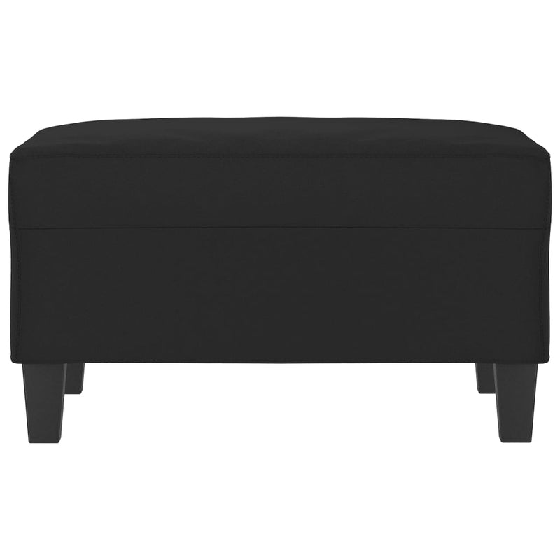 vidaXL fekete mikroszálas szövet lábzsámoly 70 x 55 x 41 cm