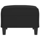 vidaXL fekete mikroszálas szövet lábzsámoly 70 x 55 x 41 cm