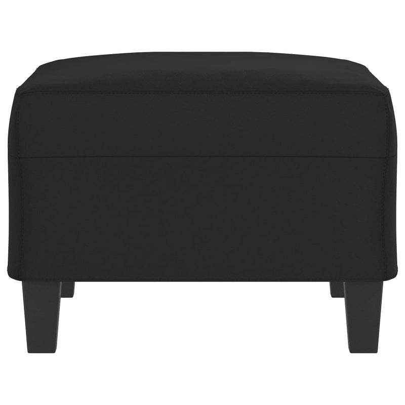 vidaXL fekete mikroszálas szövet lábzsámoly 70 x 55 x 41 cm