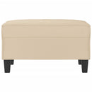 vidaXL krémszínű mikroszálas szövet lábzsámoly 70 x 55 x 41 cm