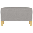 vidaXL világosszürke szövet pad 70 x 35 x 41 cm