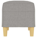 vidaXL világosszürke szövet pad 70 x 35 x 41 cm