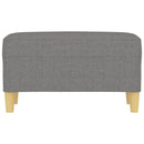 vidaXL sötétszürke szövet pad 70 x 35 x 41 cm