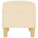 vidaXL krémszínű szövet pad 70 x 35 x 41 cm