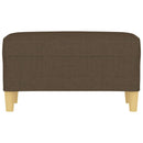 vidaXL barna szövet pad 70 x 35 x 41 cm