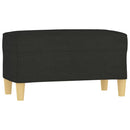 vidaXL fekete szövet pad 70 x 35 x 41 cm