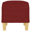 vidaXL bordó szövet pad 70x35x41 cm