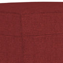 vidaXL bordó szövet pad 70x35x41 cm