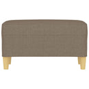 vidaXL tópszínű szövet pad 70 x 35 x 41 cm