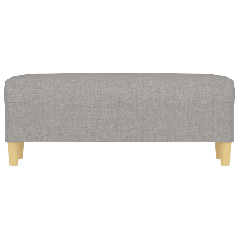 vidaXL világosszürke szövet pad 100 x 35 x 41 cm