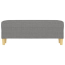 vidaXL sötétszürke szövet pad 100x35x41 cm