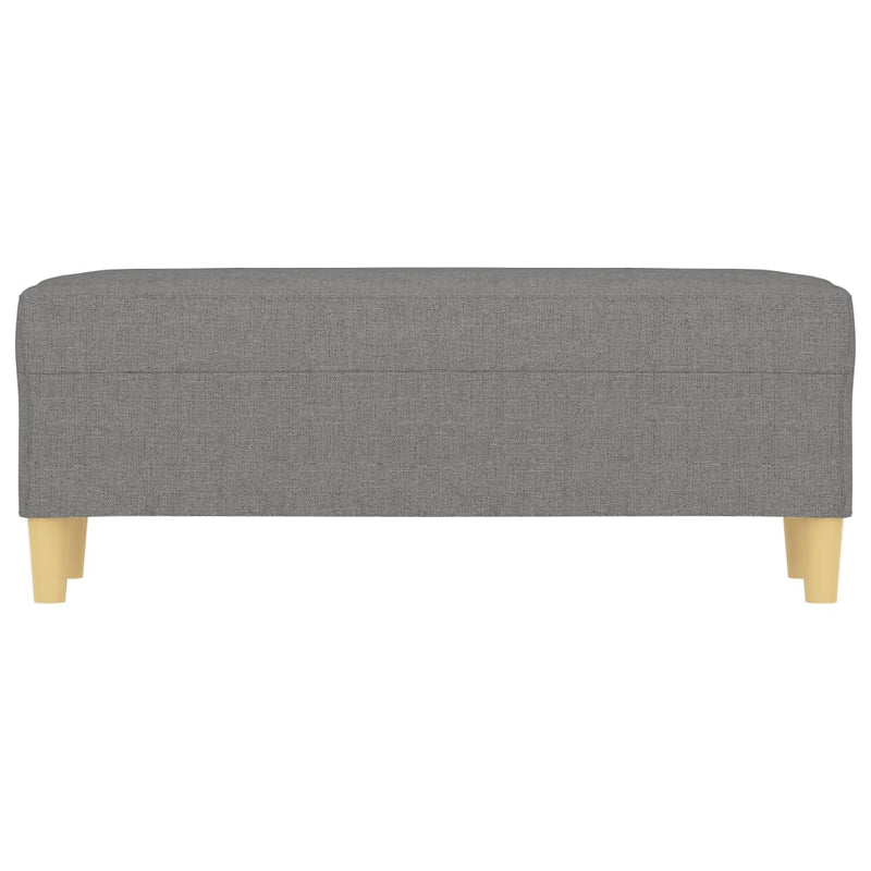 vidaXL sötétszürke szövet pad 100x35x41 cm