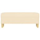 vidaXL krémszínű szövet pad 100 x 35 x 41 cm