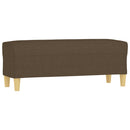 vidaXL barna szövet pad 100 x 35 x 41 cm