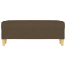 vidaXL barna szövet pad 100 x 35 x 41 cm