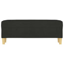 vidaXL fekete szövet pad 100 x 35 x 41 cm