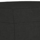 vidaXL fekete szövet pad 100 x 35 x 41 cm