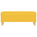 vidaXL világossárga szövet pad 100 x 35 x 41 cm