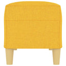 vidaXL világossárga szövet pad 100 x 35 x 41 cm