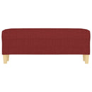 vidaXL bordó szövet pad 100 x 35 x 41 cm