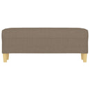 vidaXL tópszínű szövet pad 100 x 35 x 41 cm