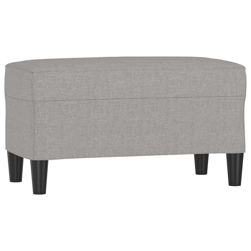 vidaXL világosszürke szövet pad 70 x 35 x 41 cm