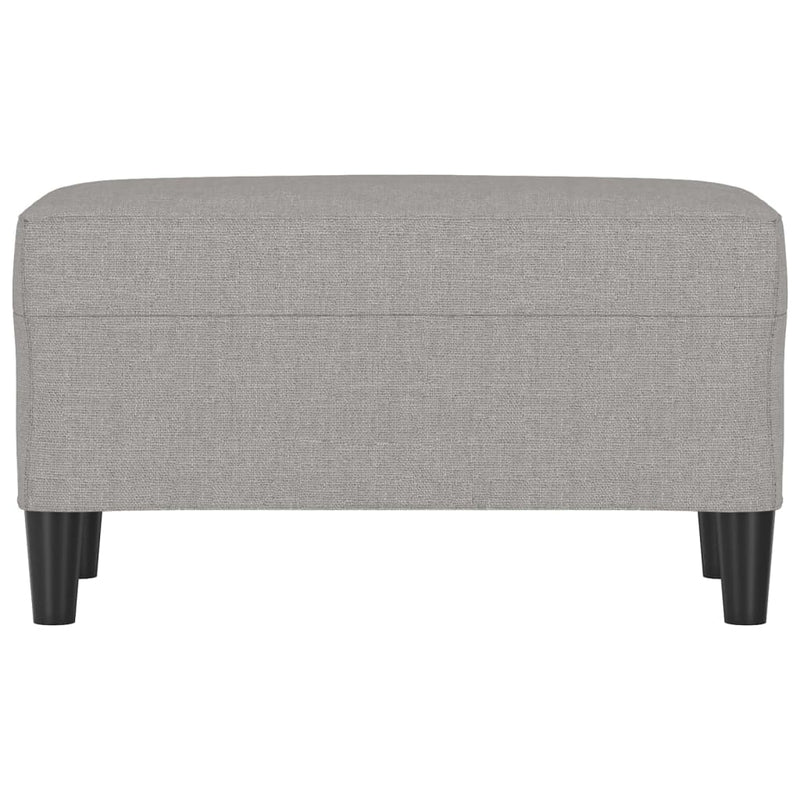 vidaXL világosszürke szövet pad 70 x 35 x 41 cm