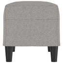 vidaXL világosszürke szövet pad 70 x 35 x 41 cm