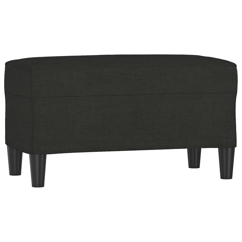 vidaXL fekete szövet pad 70 x 35 x 41 cm