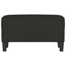 vidaXL fekete szövet pad 70 x 35 x 41 cm