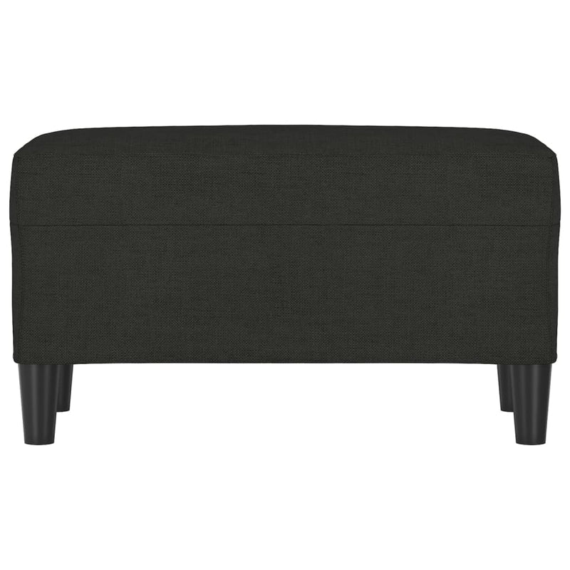 vidaXL fekete szövet pad 70 x 35 x 41 cm
