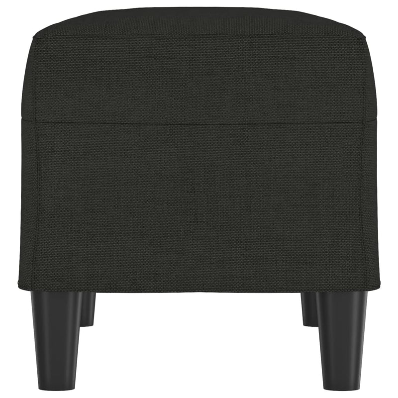 vidaXL fekete szövet pad 70 x 35 x 41 cm