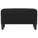 vidaXL fekete műbőr pad 70 x 35 x 41 cm