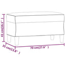 vidaXL fekete műbőr pad 70 x 35 x 41 cm