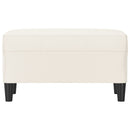 vidaXL krémszínű műbőr pad 70 x 35 x 41 cm